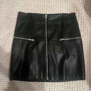 Black Pleather Skirt